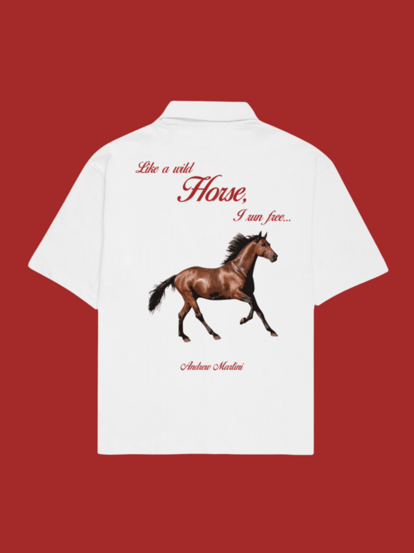 WILD HORSE WHITE OVERSIZED SHIRT
