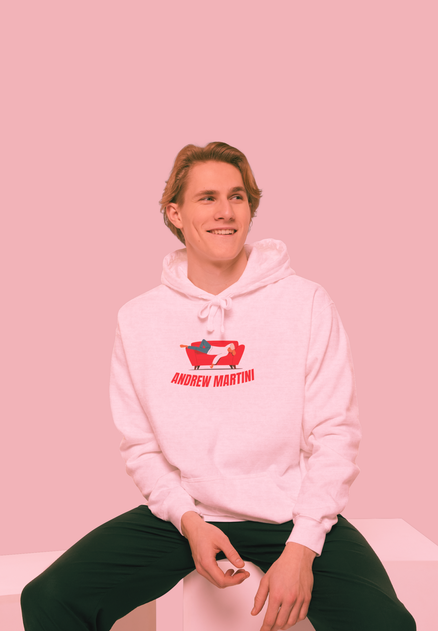SUNDAY PINK HOODIE