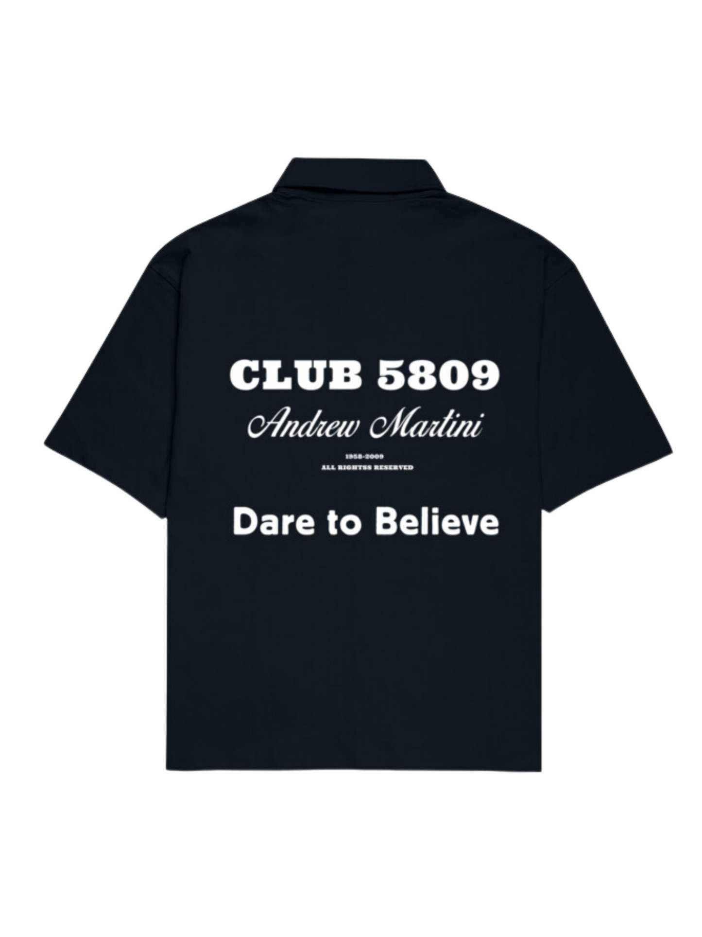 CLUB 5809 NAVY BLUE OVERSIZED SHIRT