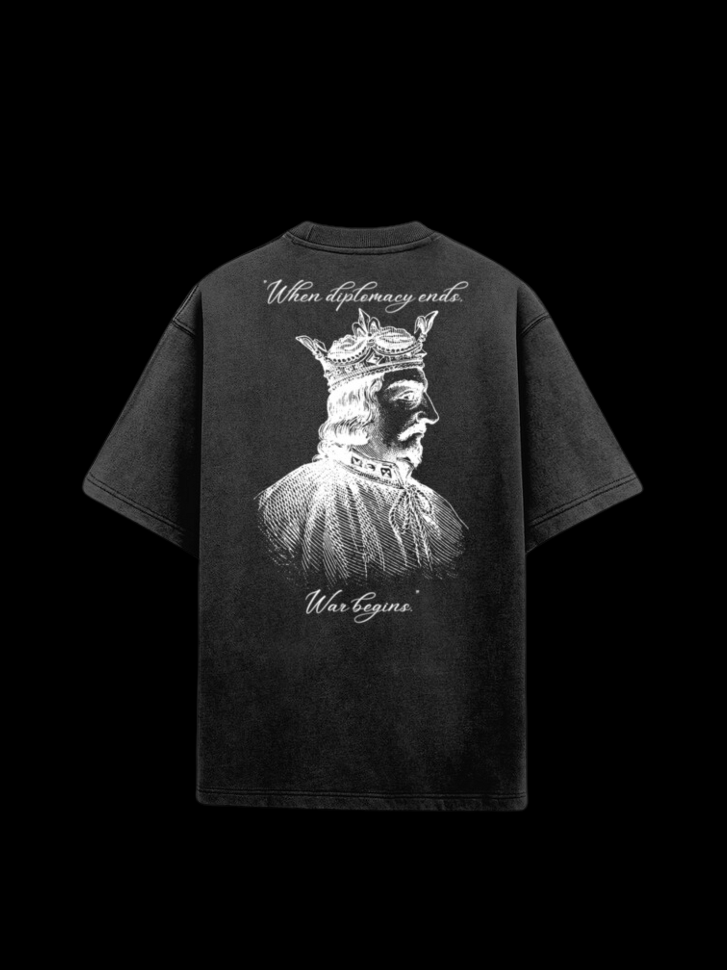 ACID WASH DIPLOMACY OVERSIZED T-SHIRT