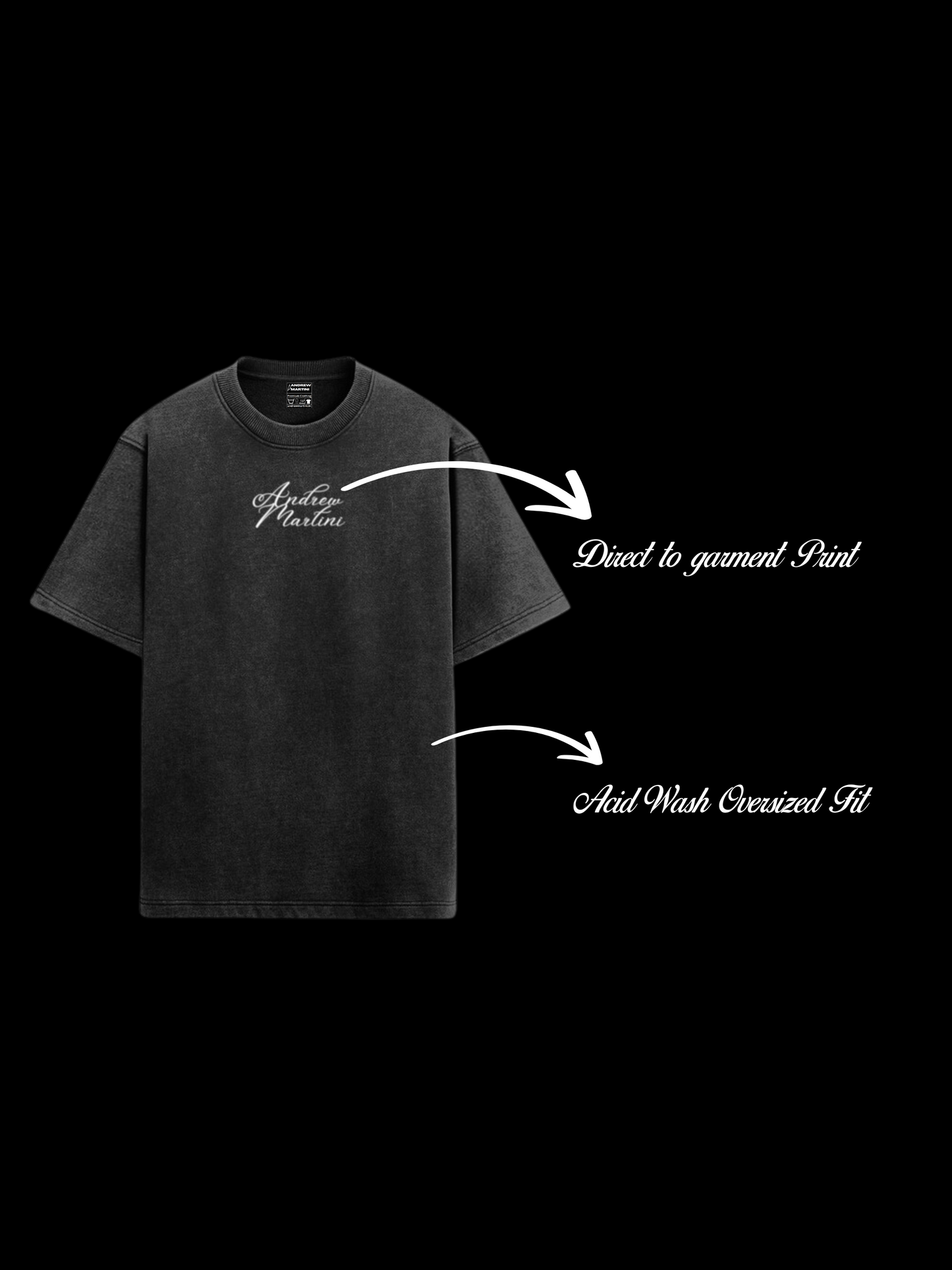 ACID WASH DIPLOMACY OVERSIZED T-SHIRT