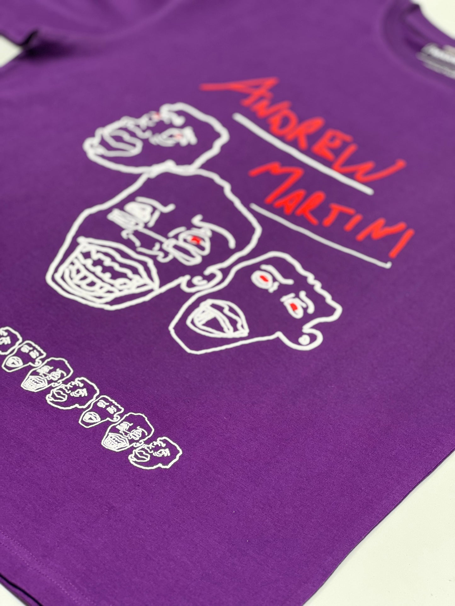 3 FACE PURPLE OVERSIZED TSHIRT