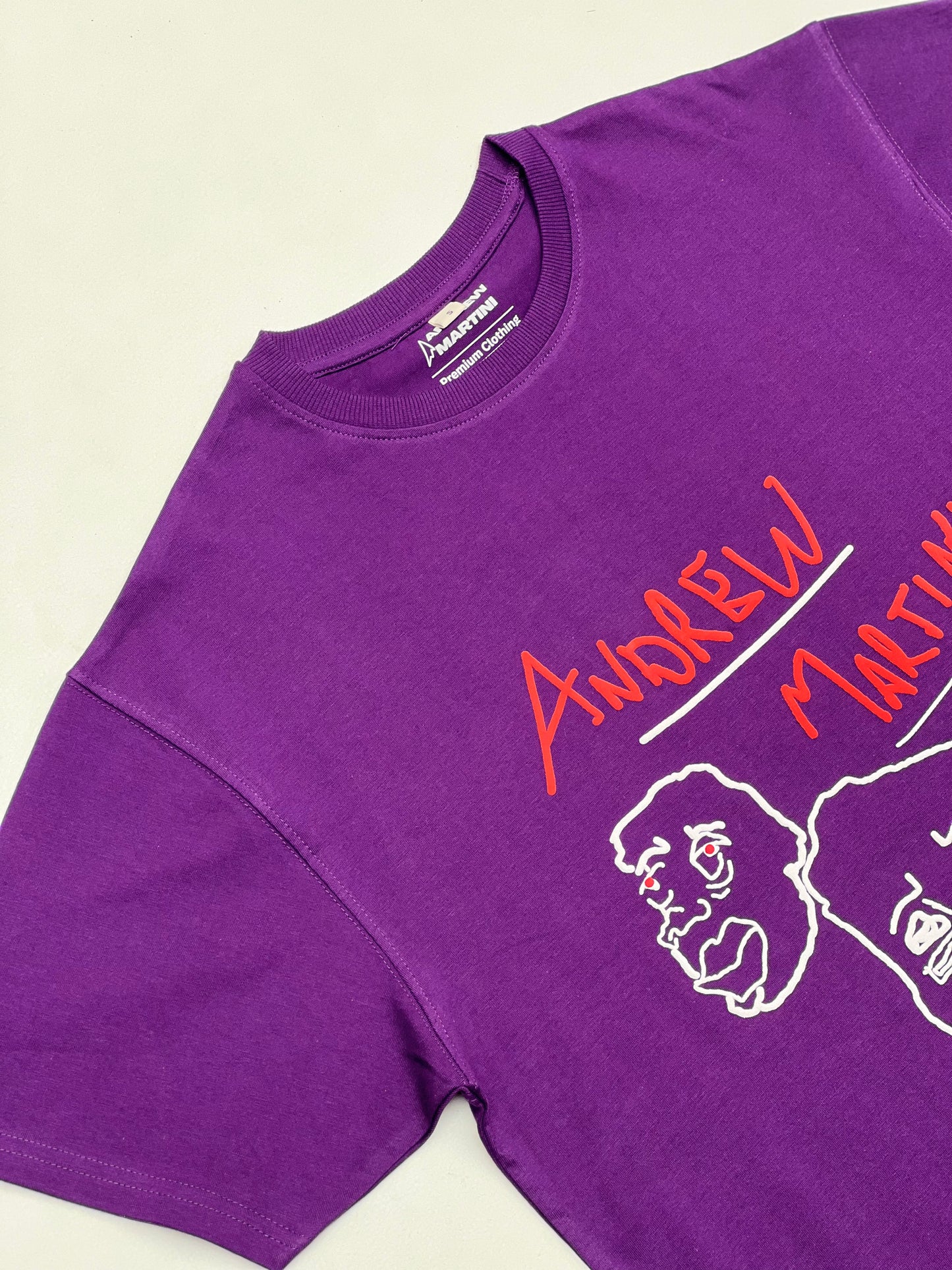 3 FACE PURPLE OVERSIZED TSHIRT