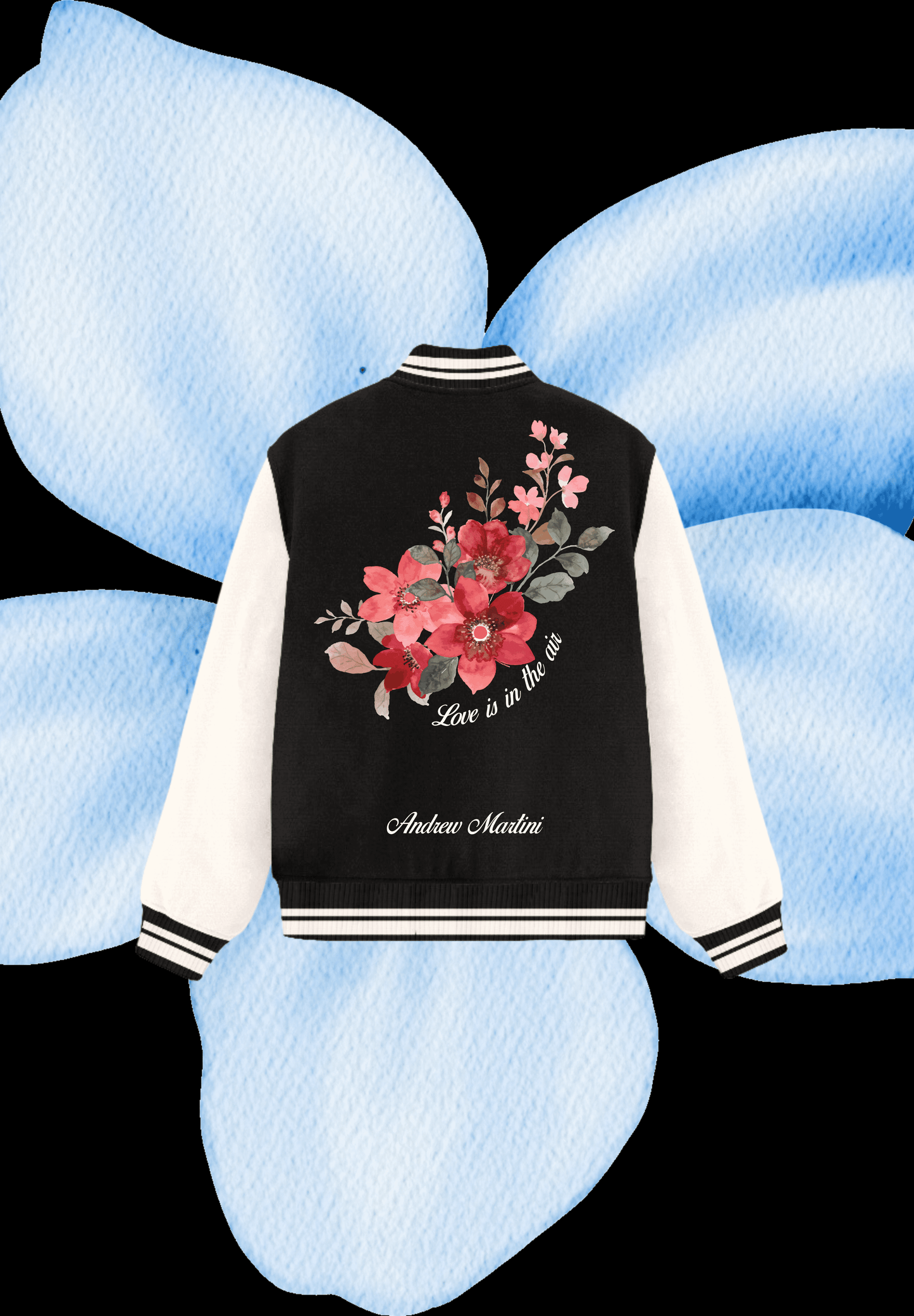 ROYAL BLACK VARSITY JACKET