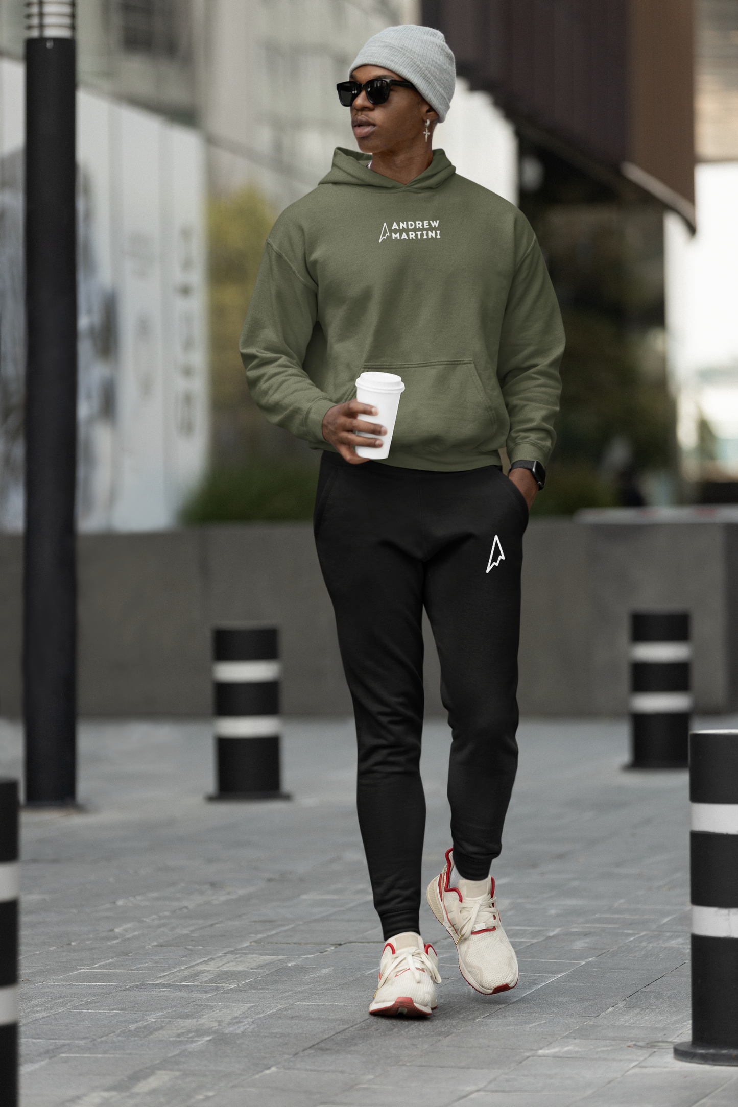 ANDREW MARTINI UNISEX OLIVE-BLACK COMBO