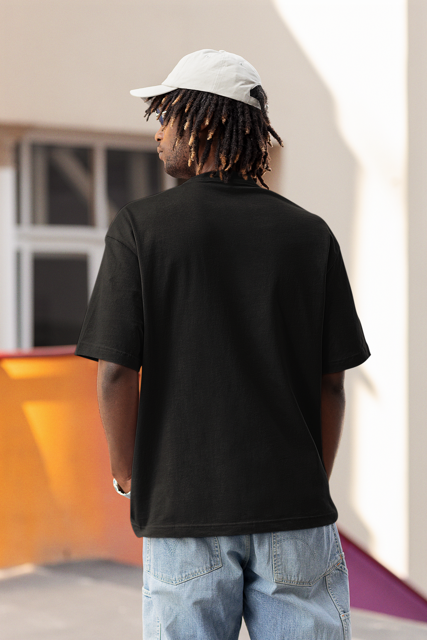 3 FACE BLACK OVERSIZED TSHIRT