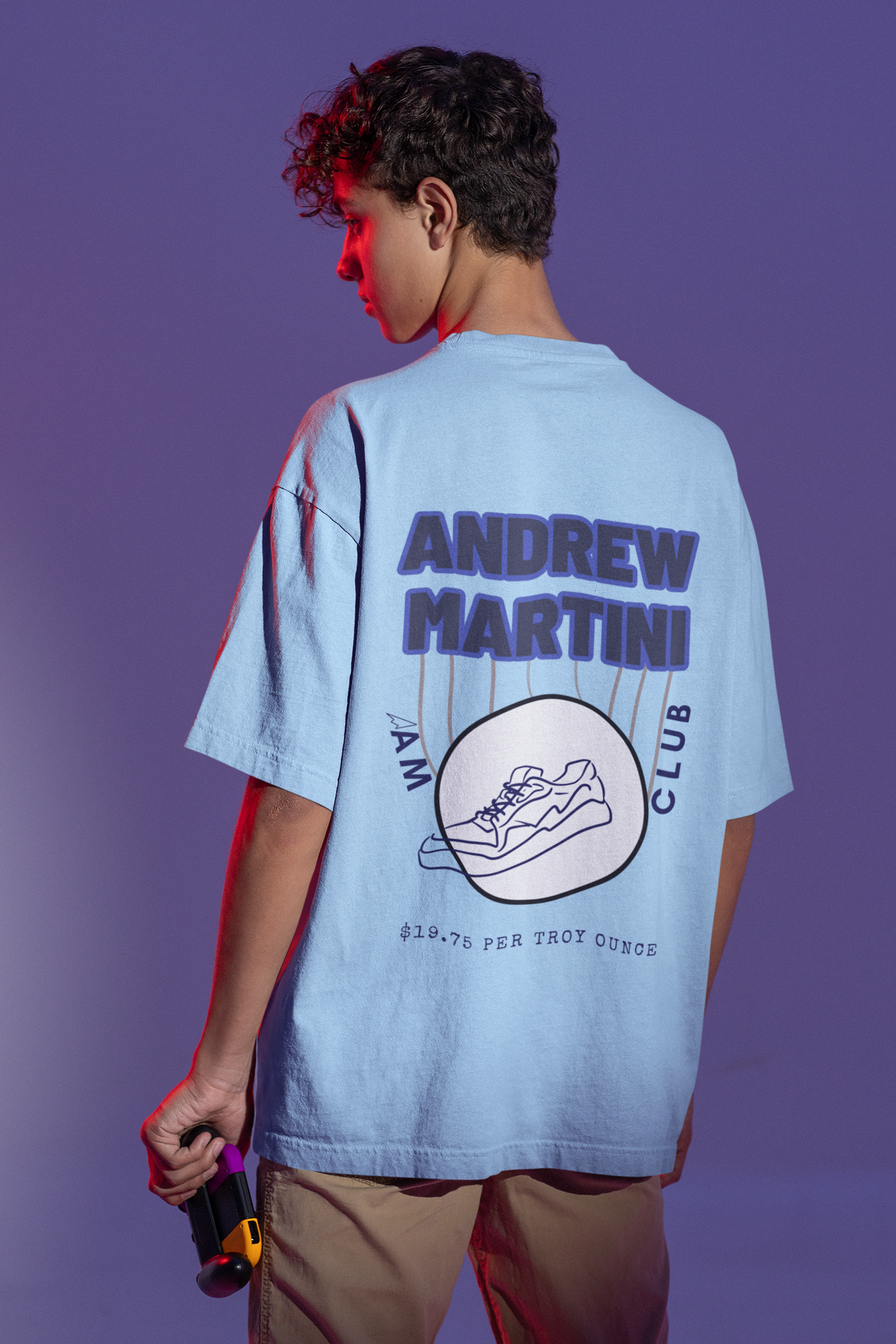 AM CLUB OVERSIZED T-SHIRT