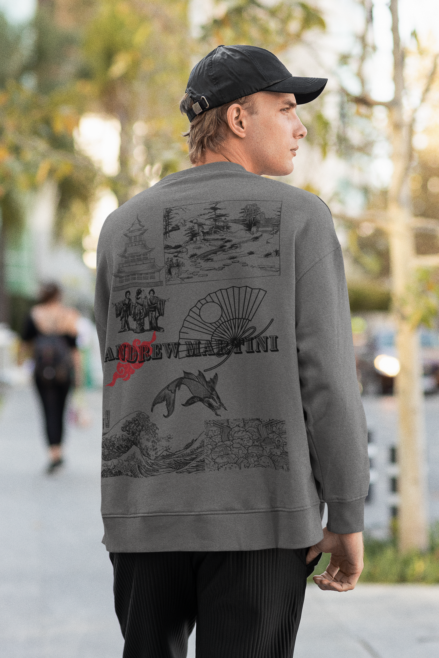 GREY JAP SWEATSHIRT