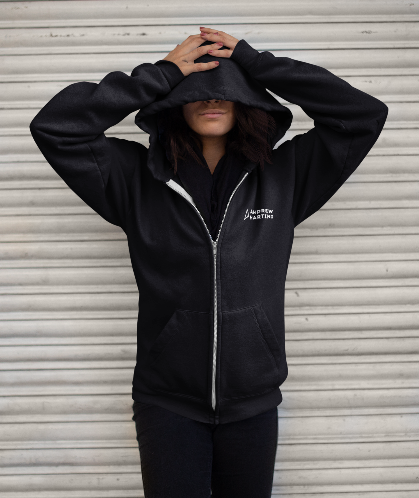 ANDREW MARTINI BLACK HEAVY WEIGHT ZIPPER