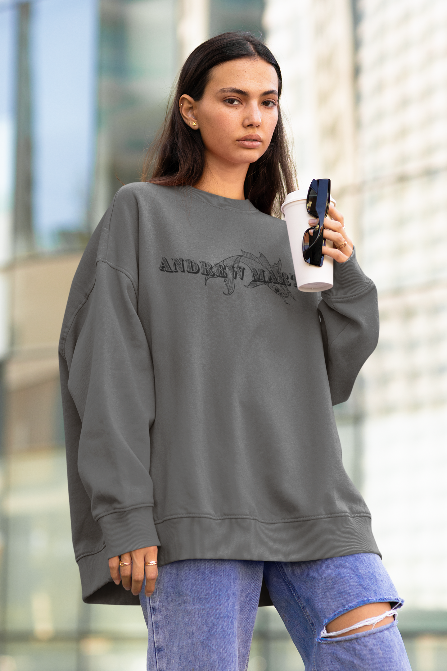 GREY JAP SWEATSHIRT