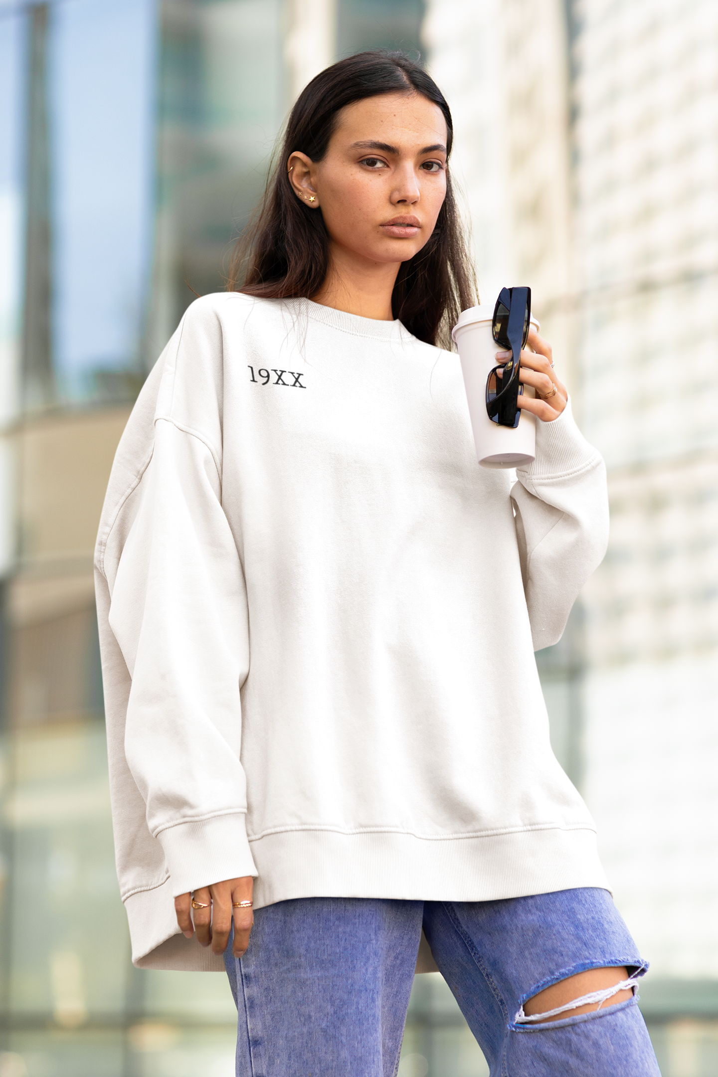 RIBS OVERSIZED SWEATSHIRT