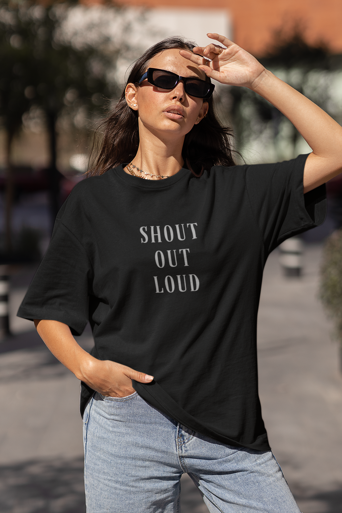 SHOUT OUT LOUD OVERSIZED T-SHIRT