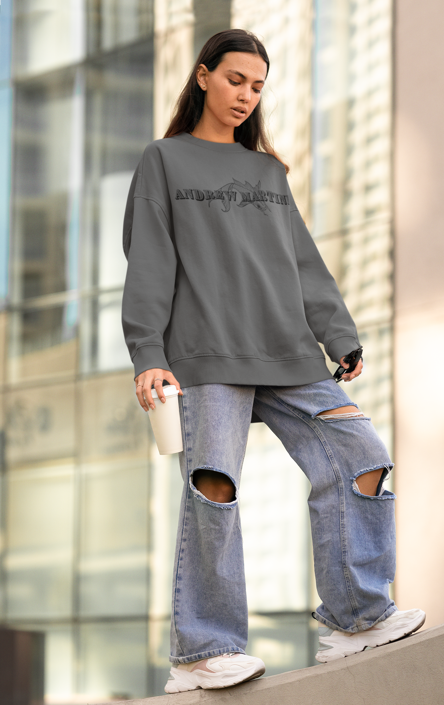 GREY JAP SWEATSHIRT