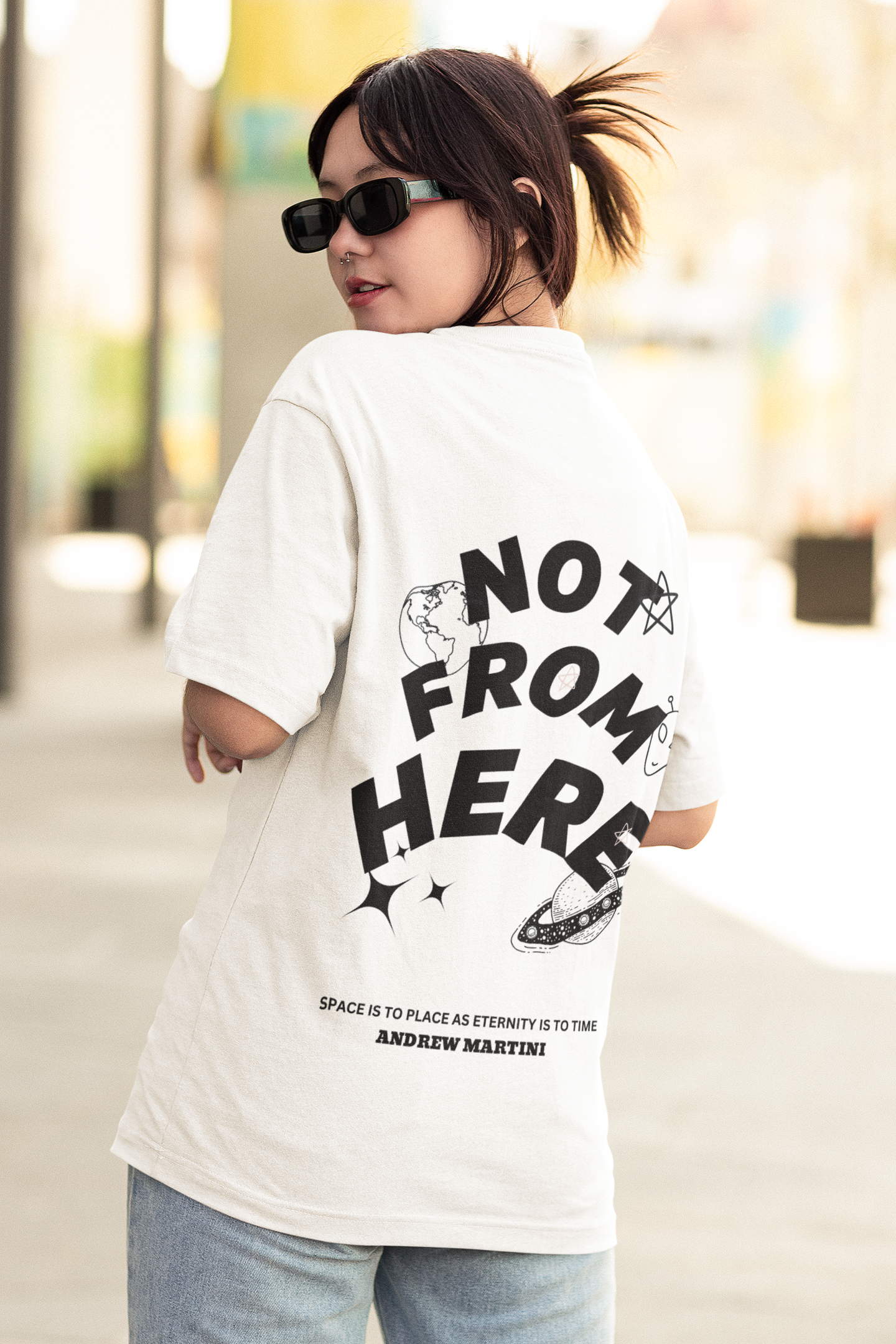 SPACE OVERSIZED T-SHIRT