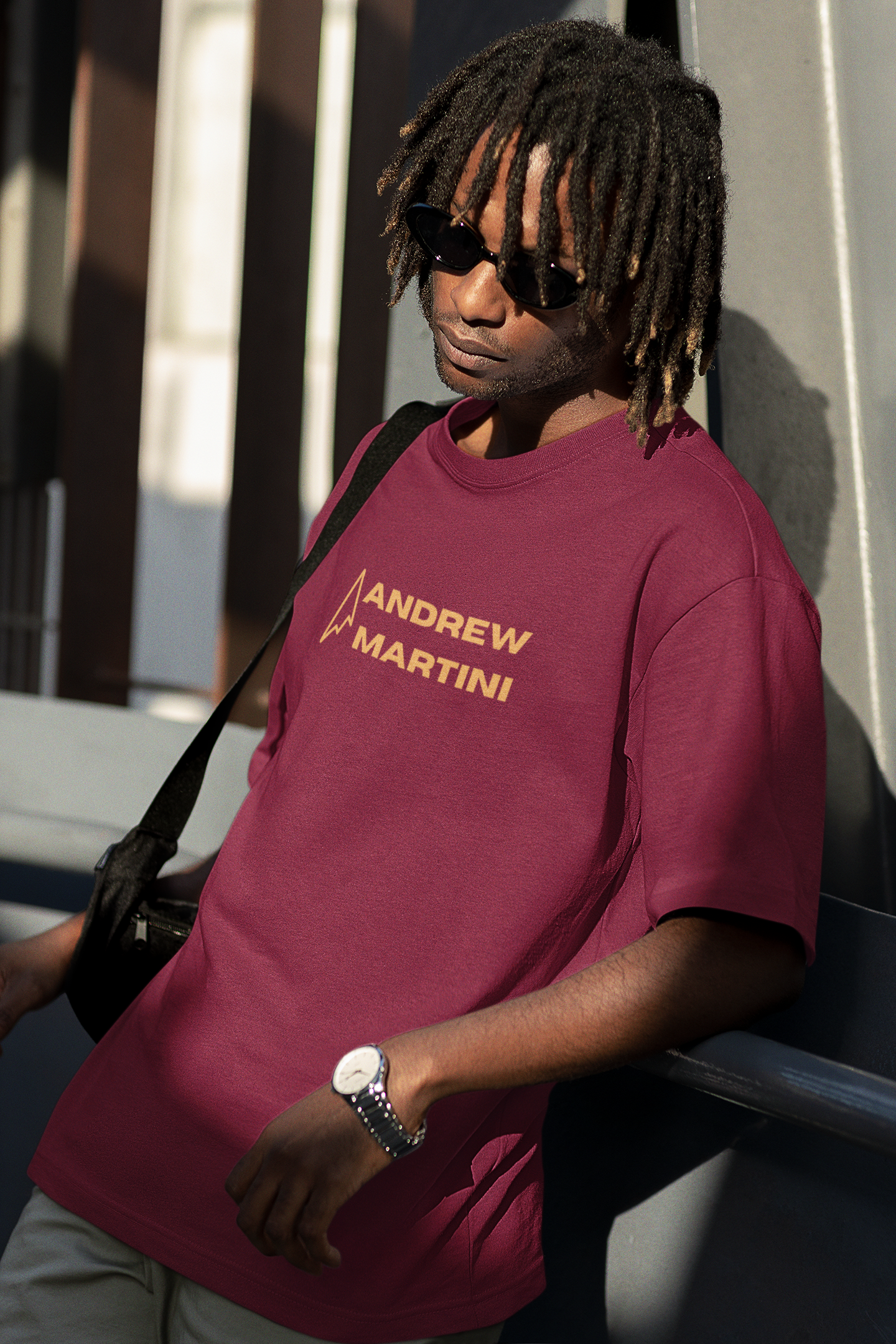 EXACTLY OPPOSITE MAROON OVERSIZED TSHIRT
