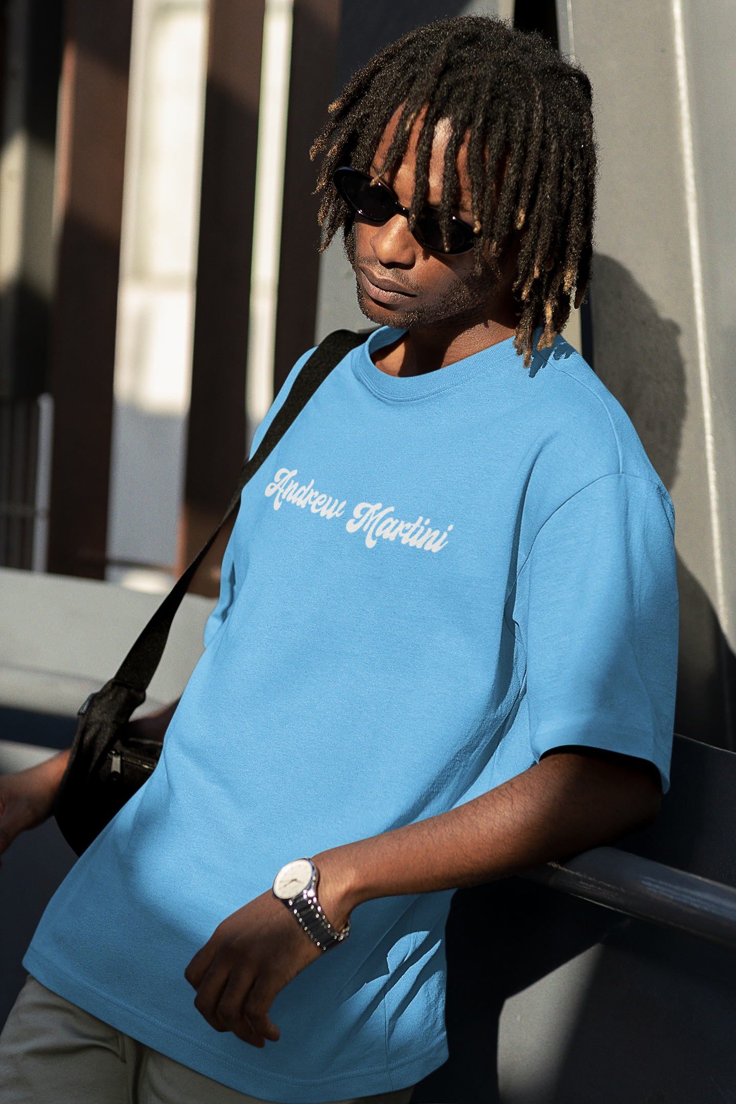 BLUE LAGOON BABY BLUE OVERSIZED TSHIRT