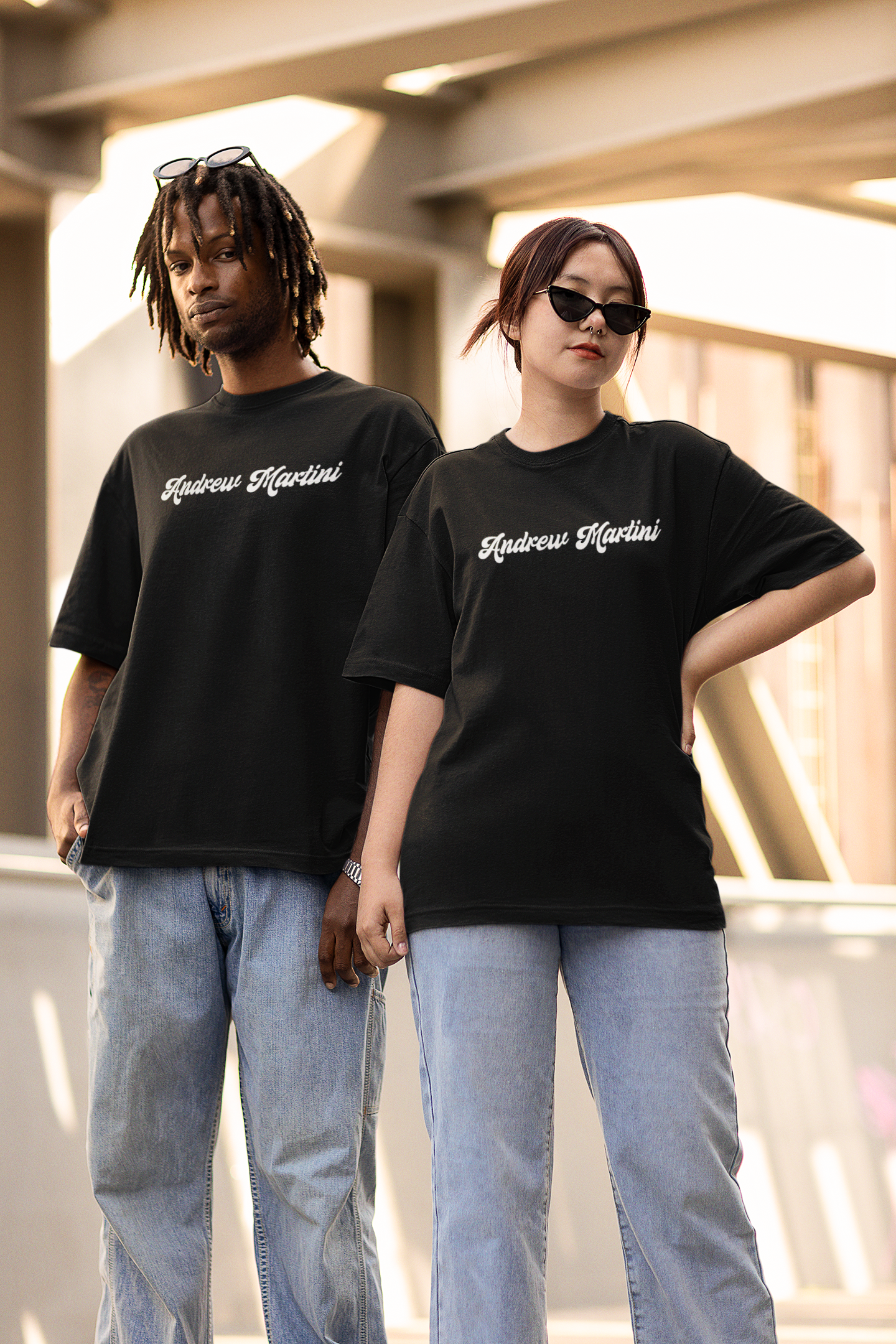 BLUE LAGOON BLACK OVERSIZED TSHIRT