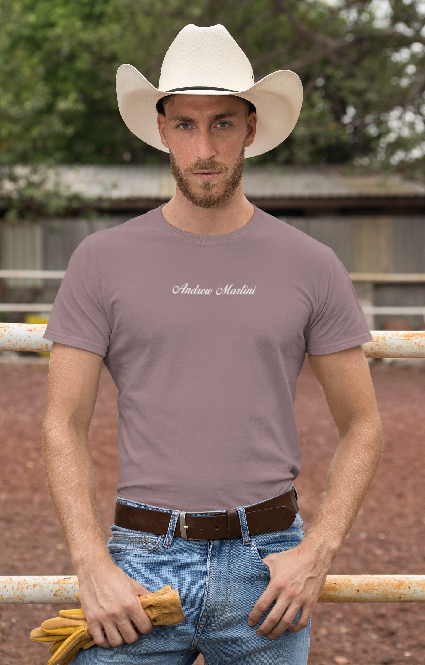ANDREW MARTINI UNISEX REGULAR FIT MUSHROOM T-SHIRT