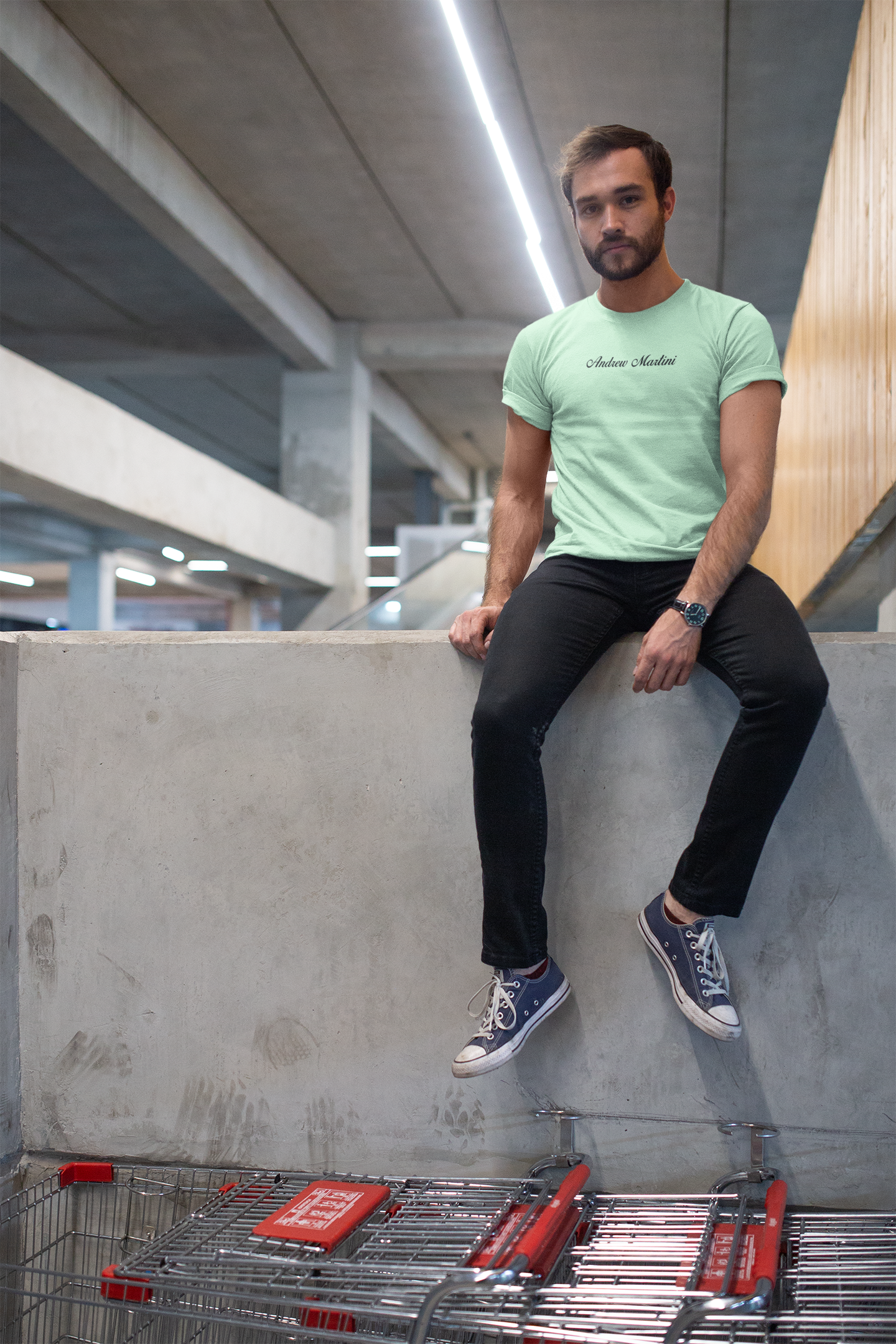 ANDREW MARTINI UNISEX REGULAR FIT JADE T-SHIRT