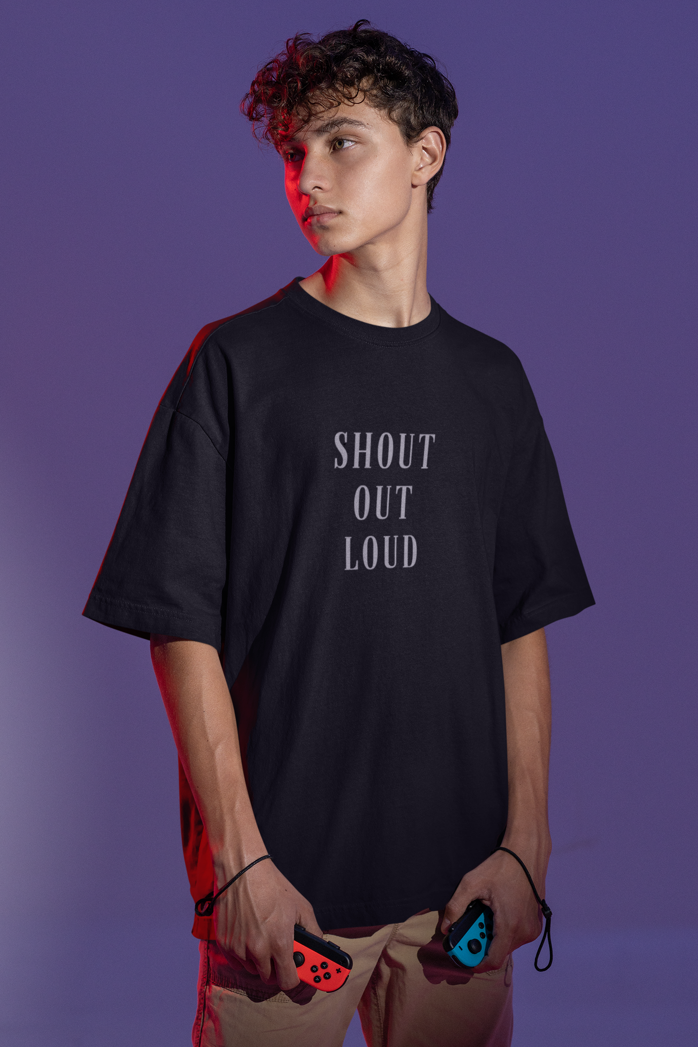 SHOUT OUT LOUD OVERSIZED T-SHIRT