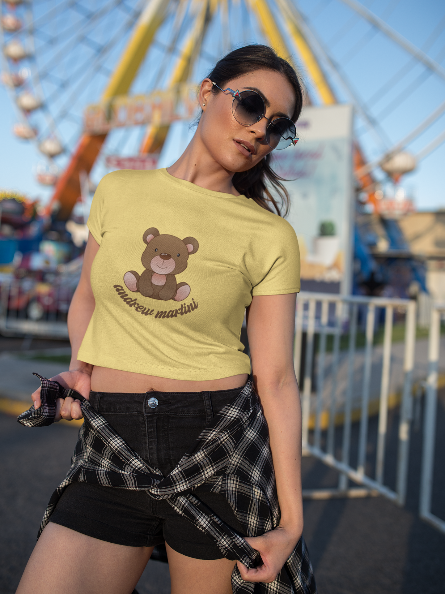 TEDDY BEIGE CROP TOP