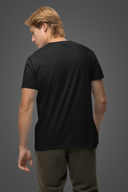 Andrew Martinti Black Round Neck Tshirt