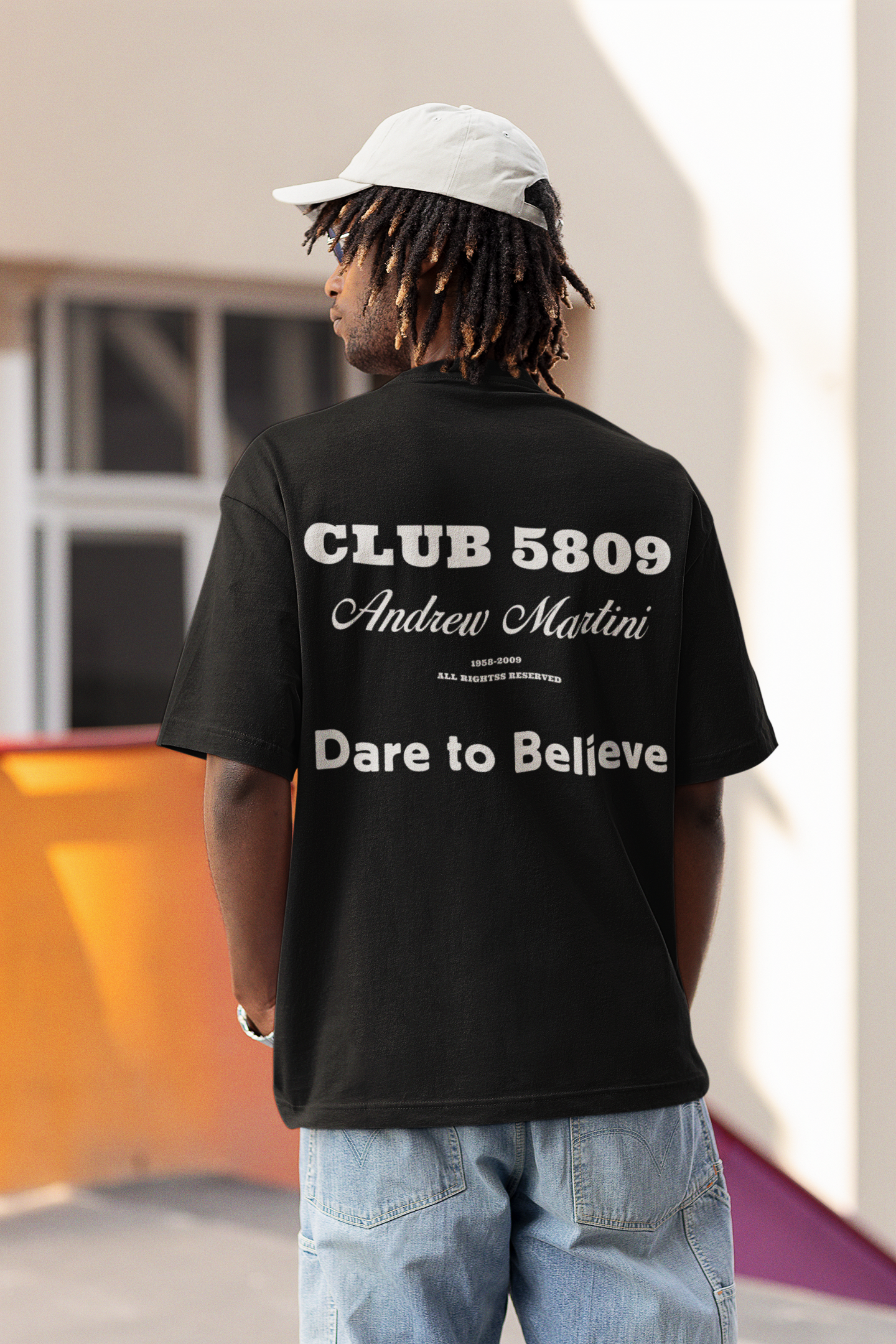 CLUB BLACK OVERSIZED TSHIRT