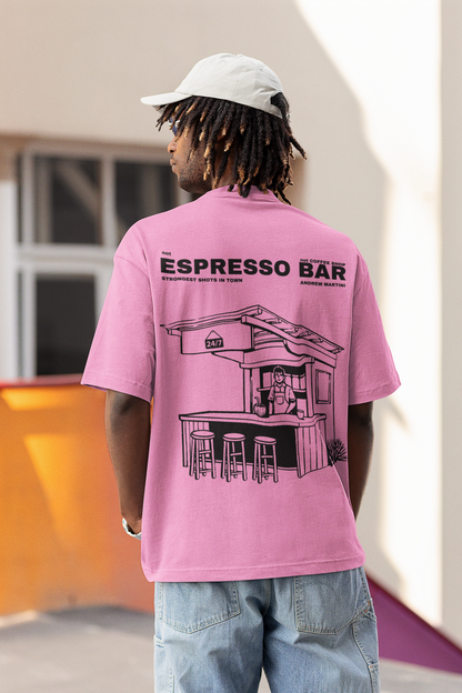 ESPRESSO BAR PINK OVERSIZED TSHIRT