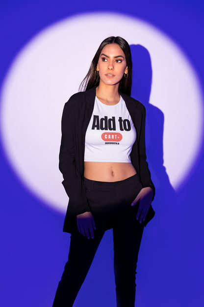 ANDREW MARTINI ADD TO CART WHITE CROP TOP