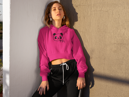 PANDA CROP HOODIE