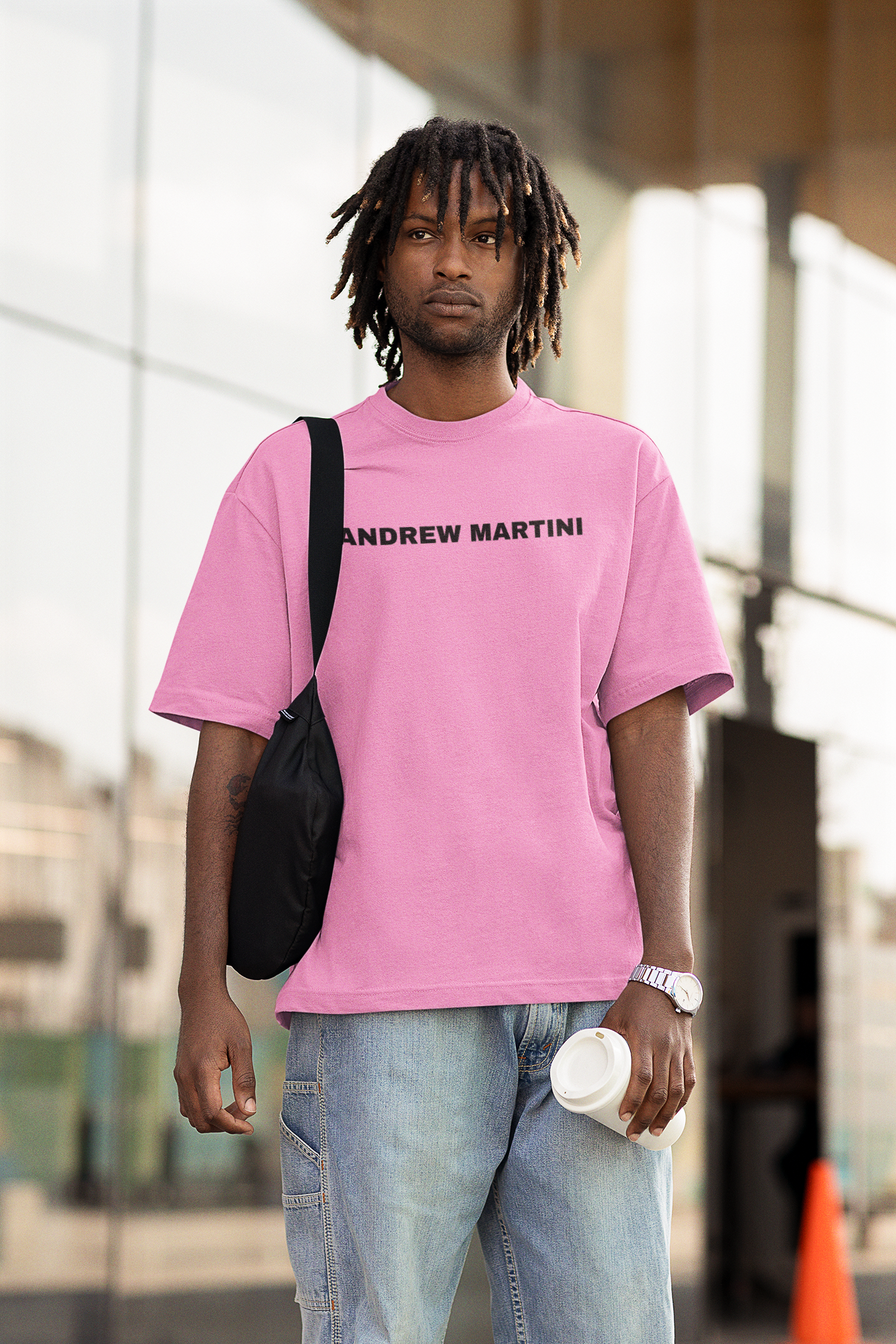 ESPRESSO BAR PINK OVERSIZED TSHIRT